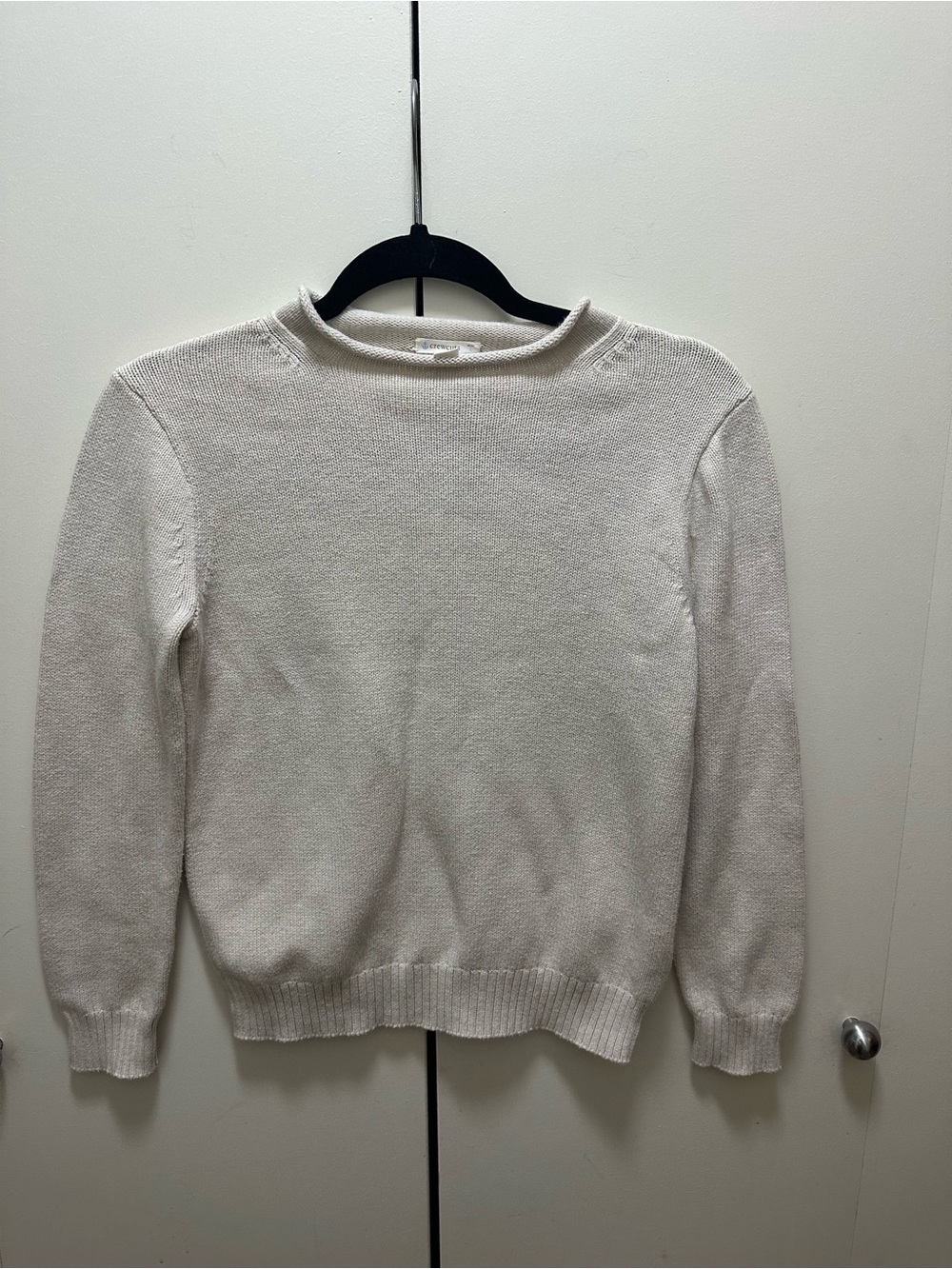 Crewcuts by J.Crew Girls Knit Roll-Neck Sweater | Cream Beige | Size L (10-12)